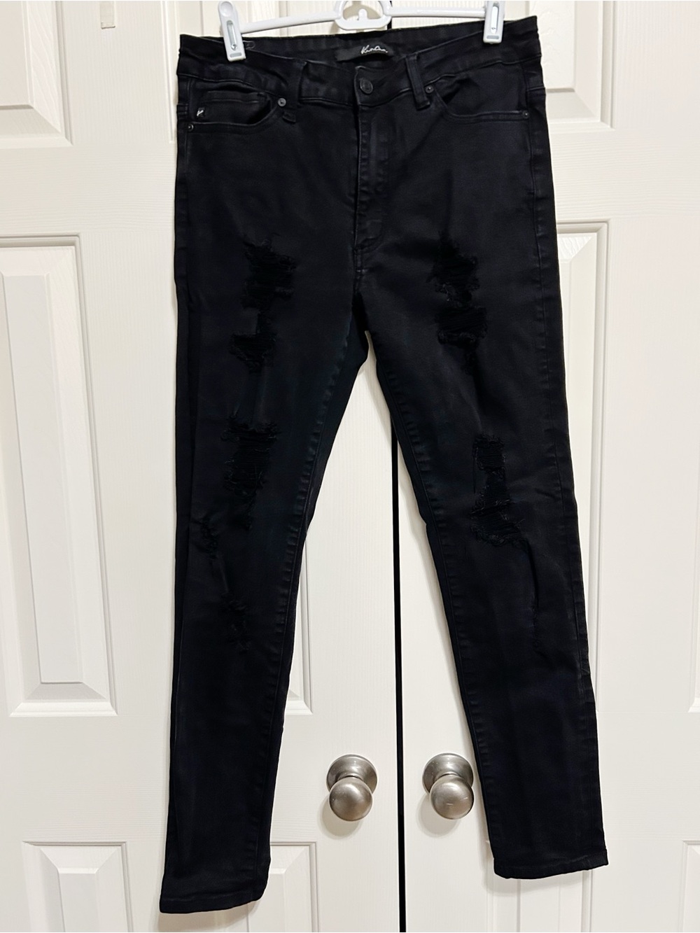 Kancan Estillo Jeans Skinny Destroyed Black 29 Grunge Scene 90's Y2K